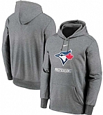 Men's Toronto Blue Jays Nike Gray 2020 Postseason Collection Pullover Hoodie,baseball caps,new era cap wholesale,wholesale hats